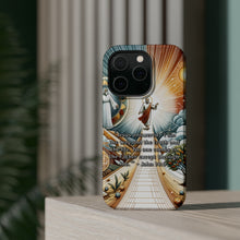 DistinctInk Tough Case for Apple iPhone, Compatible with MagSafe Charging - John 14:6 - Jesus: The Way, Truth, and Life