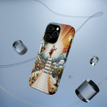 DistinctInk Tough Case for Apple iPhone, Compatible with MagSafe Charging - John 14:6 - Jesus: The Way, Truth, and Life