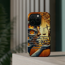 DistinctInk Tough Case for Apple iPhone, Compatible with MagSafe Charging - "Do Not Pervert Justice: Deuteronomy 16:19"