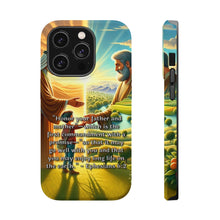 DistinctInk Tough Case for Apple iPhone, Compatible with MagSafe Charging - The Promise of Long Life: Ephesians 6:2