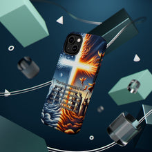 DistinctInk Tough Case for Apple iPhone, Compatible with MagSafe Charging - "The Power of God in the Foolishness of the Cross - 1 Corinthians 1:18"