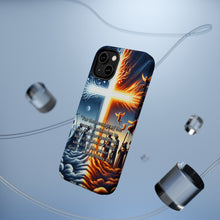 DistinctInk Tough Case for Apple iPhone, Compatible with MagSafe Charging - "The Power of God in the Foolishness of the Cross - 1 Corinthians 1:18"