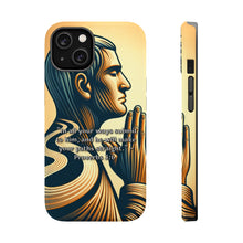 DistinctInk Tough Case for Apple iPhone, Compatible with MagSafe Charging - "Proverbs 3:6 - Submit to Him for Straight Paths"
