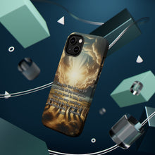 DistinctInk Tough Case for Apple iPhone, Compatible with MagSafe Charging - "Overflowing with Hope: Romans 15:13 - A Message of Joy and Peace"