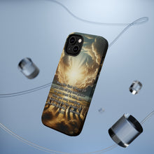 DistinctInk Tough Case for Apple iPhone, Compatible with MagSafe Charging - "Overflowing with Hope: Romans 15:13 - A Message of Joy and Peace"