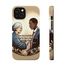 DistinctInk Tough Case for Apple iPhone, Compatible with MagSafe Charging - "Devotion in Love: Romans 12:10 - Honor Above Self"
