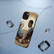 DistinctInk Tough Case for Apple iPhone, Compatible with MagSafe Charging - "Devotion in Love: Romans 12:10 - Honor Above Self"