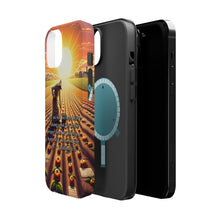 DistinctInk Tough Case for Apple iPhone, Compatible with MagSafe Charging - Galatians 6:9: Perseverance in Good Will Bring Reward