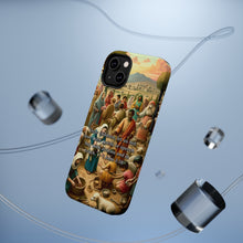 DistinctInk Tough Case for Apple iPhone, Compatible with MagSafe Charging - "Love not just with words but actions - 1 John 3:18"