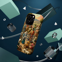 DistinctInk Tough Case for Apple iPhone, Compatible with MagSafe Charging - "Love not just with words but actions - 1 John 3:18"