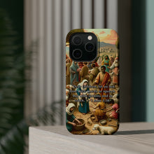 DistinctInk Tough Case for Apple iPhone, Compatible with MagSafe Charging - "Love not just with words but actions - 1 John 3:18"