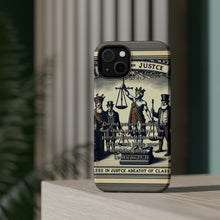 DistinctInk Tough Case for Apple iPhone, Compatible with MagSafe Charging - "Leviticus 19:15: Fairness in Judgment without Partiality or Favoritism"