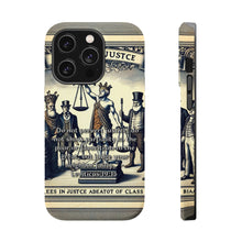 DistinctInk Tough Case for Apple iPhone, Compatible with MagSafe Charging - "Leviticus 19:15: Fairness in Judgment without Partiality or Favoritism"