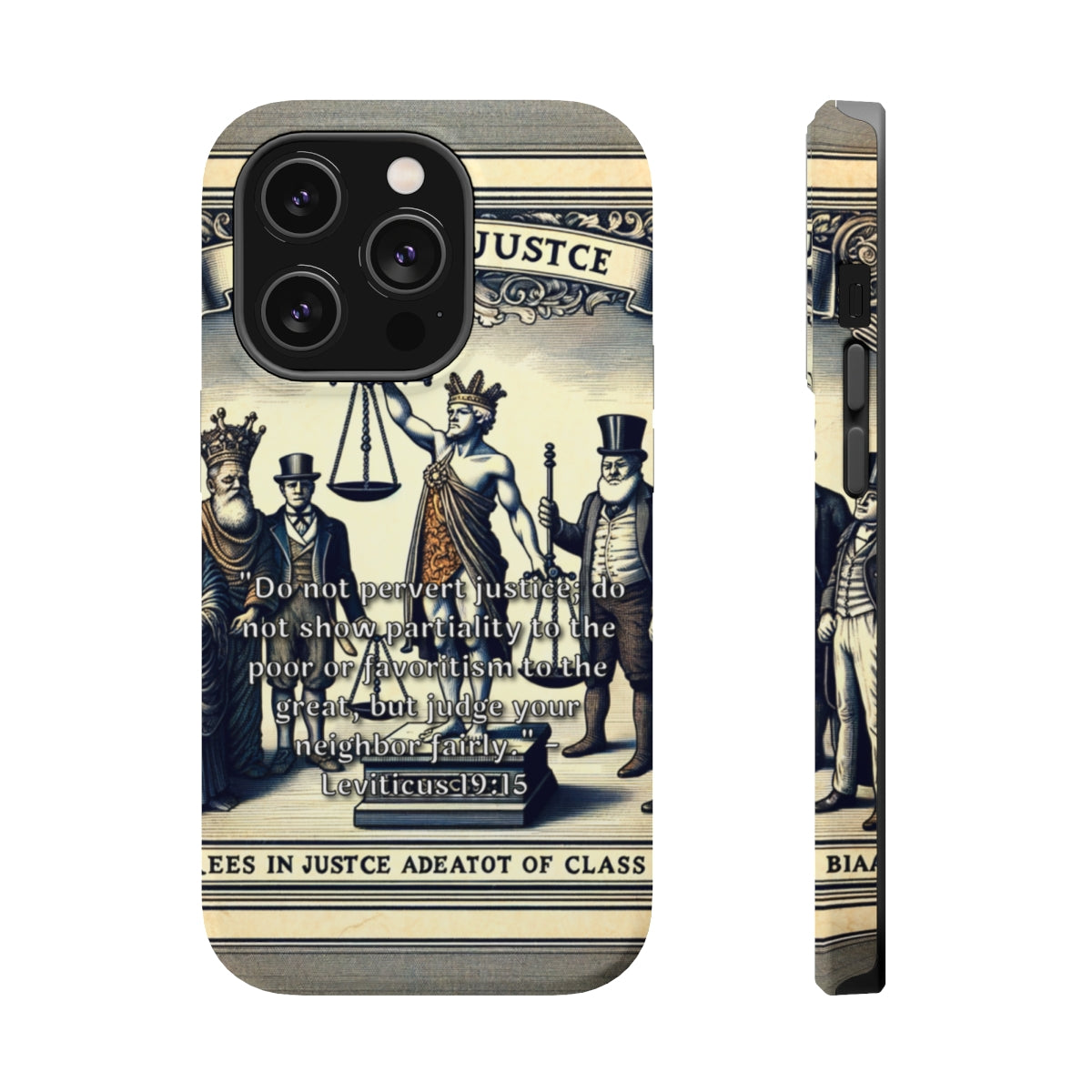 DistinctInk Tough Case for Apple iPhone, Compatible with MagSafe Charging - 