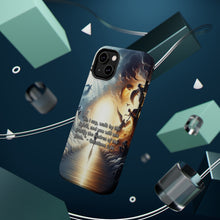 DistinctInk Tough Case for Apple iPhone, Compatible with MagSafe Charging - "Galatians 5:16 - Walk by the Spirit for Freedom"