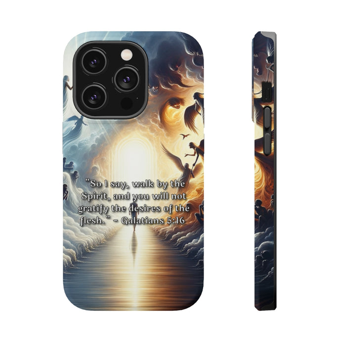 DistinctInk Tough Case for Apple iPhone, Compatible with MagSafe Charging - 