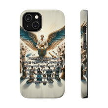 DistinctInk Tough Case for Apple iPhone, Compatible with MagSafe Charging - Ephesians 2:8 - Saved by Grace, Not by Works.