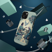 DistinctInk Tough Case for Apple iPhone, Compatible with MagSafe Charging - "Humble and Gentle Love: Ephesians 4:2 Bible Verse"