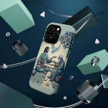 DistinctInk Tough Case for Apple iPhone, Compatible with MagSafe Charging - "Humble and Gentle Love: Ephesians 4:2 Bible Verse"