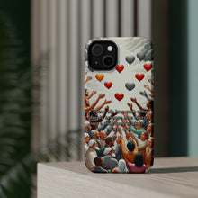 DistinctInk Tough Case for Apple iPhone, Compatible with MagSafe Charging - "1 Peter 4:8 - Love Above All: A Summary"