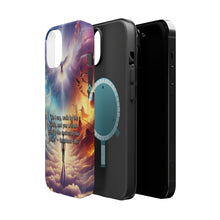 DistinctInk Tough Case for Apple iPhone, Compatible with MagSafe Charging - "Galatians 5:16 - Walking by the Spirit's Guidance"