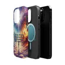 DistinctInk Tough Case for Apple iPhone, Compatible with MagSafe Charging - "Galatians 5:16 - Walking by the Spirit's Guidance"