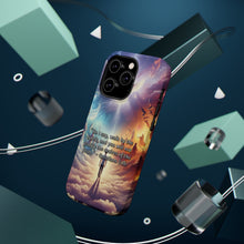 DistinctInk Tough Case for Apple iPhone, Compatible with MagSafe Charging - "Galatians 5:16 - Walking by the Spirit's Guidance"