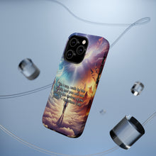 DistinctInk Tough Case for Apple iPhone, Compatible with MagSafe Charging - "Galatians 5:16 - Walking by the Spirit's Guidance"