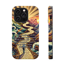 DistinctInk Tough Case for Apple iPhone, Compatible with MagSafe Charging - "God's Promise to Complete His Good Work - Philippians 1:6"