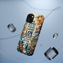 DistinctInk Tough Case for Apple iPhone, Compatible with MagSafe Charging - "1 John 4:11 - Loving One Another as God Loves Us"