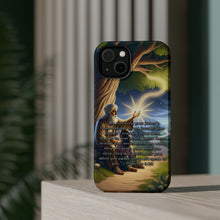 DistinctInk Tough Case for Apple iPhone, Compatible with MagSafe Charging - "The Guiding Words: Proverbs 6:20 - Parents' Teachings"