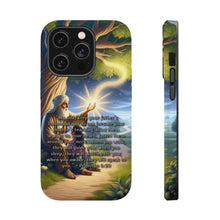 DistinctInk Tough Case for Apple iPhone, Compatible with MagSafe Charging - "The Guiding Words: Proverbs 6:20 - Parents' Teachings"