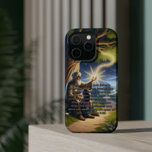 DistinctInk Tough Case for Apple iPhone, Compatible with MagSafe Charging - "The Guiding Words: Proverbs 6:20 - Parents' Teachings"