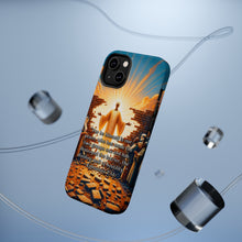 DistinctInk Tough Case for Apple iPhone, Compatible with MagSafe Charging - "The Peacemaker: Ephesians 2:14 Unites and Breaks Hostility"