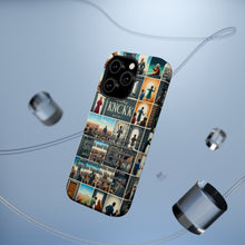 DistinctInk Tough Case for Apple iPhone, Compatible with MagSafe Charging - "Matthew 7:7 - Asking, Seeking, and Knocking: Divine Promises"