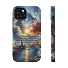 DistinctInk Tough Case for Apple iPhone, Compatible with MagSafe Charging - "Philippians 4:6 - Seeking God's Peace Amidst Anxieties"