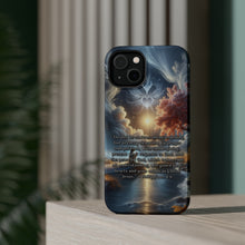 DistinctInk Tough Case for Apple iPhone, Compatible with MagSafe Charging - "Philippians 4:6 - Seeking God's Peace Amidst Anxieties"
