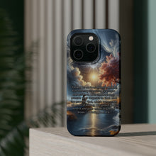 DistinctInk Tough Case for Apple iPhone, Compatible with MagSafe Charging - "Philippians 4:6 - Seeking God's Peace Amidst Anxieties"