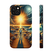 DistinctInk Tough Case for Apple iPhone, Compatible with MagSafe Charging - "Psalm 139:23 - A Prayer for Self-Reflection and Guidance"