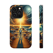 DistinctInk Tough Case for Apple iPhone, Compatible with MagSafe Charging - "Psalm 139:23 - A Prayer for Self-Reflection and Guidance"