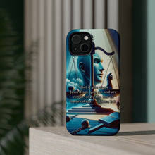 DistinctInk Tough Case for Apple iPhone, Compatible with MagSafe Charging - "James 2:9 - The Sin of Favoritism"