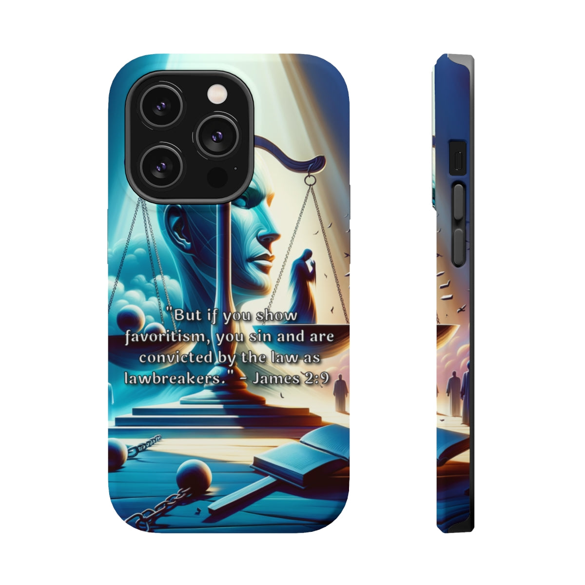 DistinctInk Tough Case for Apple iPhone, Compatible with MagSafe Charging - 