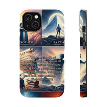 DistinctInk Tough Case for Apple iPhone, Compatible with MagSafe Charging - The Power of Love: 1 Corinthians 13:2 Unveiled