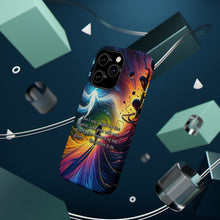 DistinctInk Tough Case for Apple iPhone, Compatible with MagSafe Charging - "Walking by the Spirit: Galatians 5:16 Bible Verse"