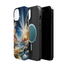 DistinctInk Tough Case for Apple iPhone, Compatible with MagSafe Charging - "Luke 1:37 Proclaims the Power of God's Infinite Possibilities"