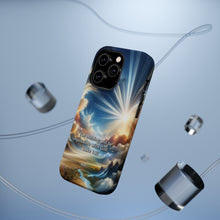 DistinctInk Tough Case for Apple iPhone, Compatible with MagSafe Charging - "Luke 1:37 Proclaims the Power of God's Infinite Possibilities"