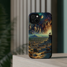 DistinctInk Tough Case for Apple iPhone, Compatible with MagSafe Charging - Micah 5:2 - The Birthplace of the Future Ruler