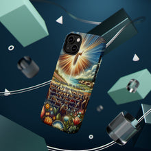 DistinctInk Tough Case for Apple iPhone, Compatible with MagSafe Charging - "1 John 4:7 – Love: A Divine Connection"