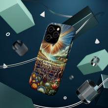 DistinctInk Tough Case for Apple iPhone, Compatible with MagSafe Charging - "1 John 4:7 – Love: A Divine Connection"