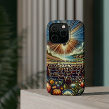 DistinctInk Tough Case for Apple iPhone, Compatible with MagSafe Charging - "1 John 4:7 – Love: A Divine Connection"